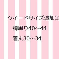 ツイードサイズ追加　①