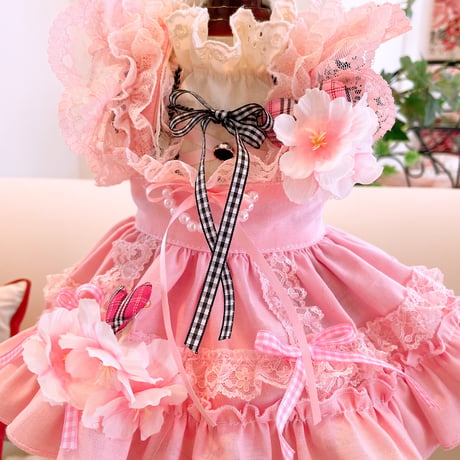 桜ピンクゴスロリワンピ＾＾