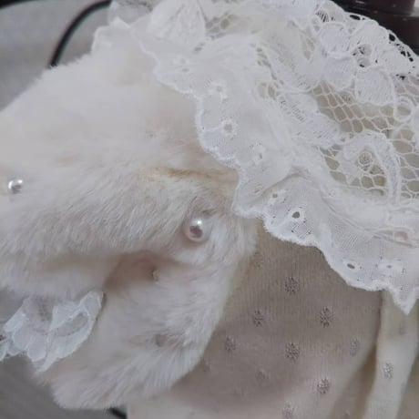 ふわふわファー袖のブラウス＾＾