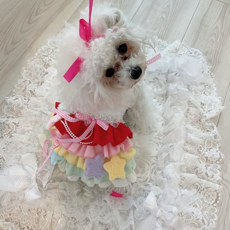カラフル虹のキャミワンピ＾＾