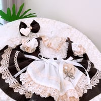 深みブラウンのエプロンドレスワンピ＾＾