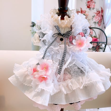 桜ピンクゴスロリワンピ＾＾