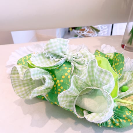 ミモザの花束ワンピ＾＾