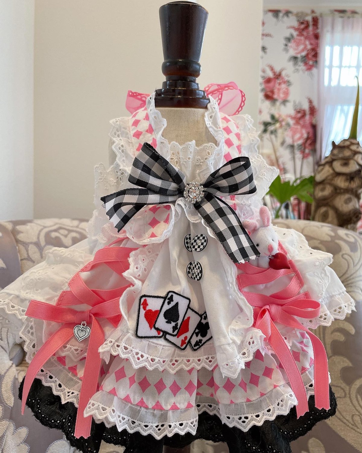♡ピンクのワンピース♡blumarine♡ 08Mab リネンシャンブレー 多ボタン ギャザーワンピース 麻100