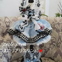 ゴスロリアリスワンピ｛サックス｝