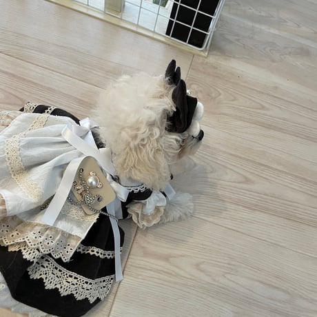 深みブラウンのエプロンドレスワンピ＾＾