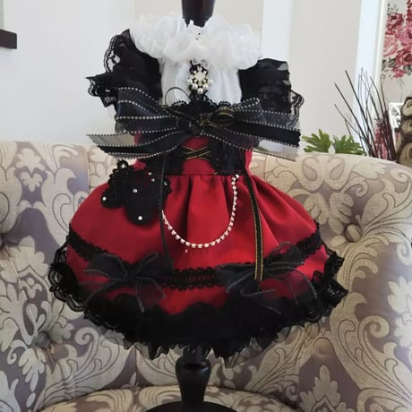 ゴスロリブラック　レッドのワンピ＾＾