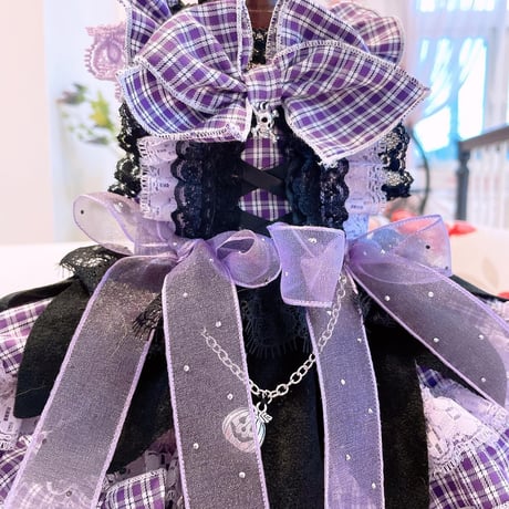 ハロウイン❤パープルチェックハロウイン