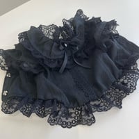 サマーブラックフリルブラウス＾＾