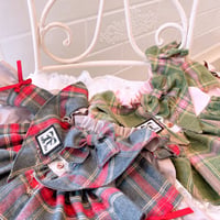 起毛コットンチェックの秋ワンピ＾＾