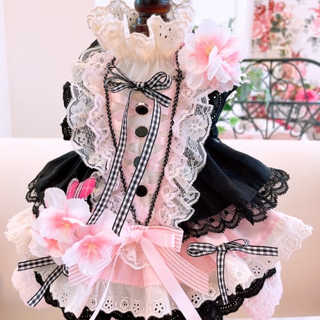 桜ピンクゴスロリワンピ＾＾