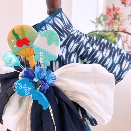 男の子用浴衣矢絣柄