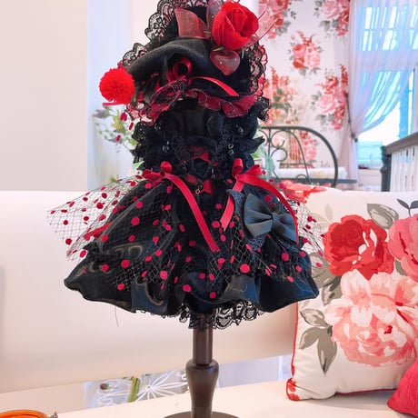 ハロウィン❤　レッドドットチュールハロウイン