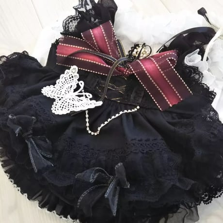 ゴスロリブラック　レッドのワンピ＾＾