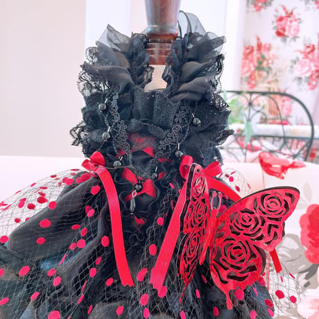 ハロウィン❤　レッドドットチュールハロウイン
