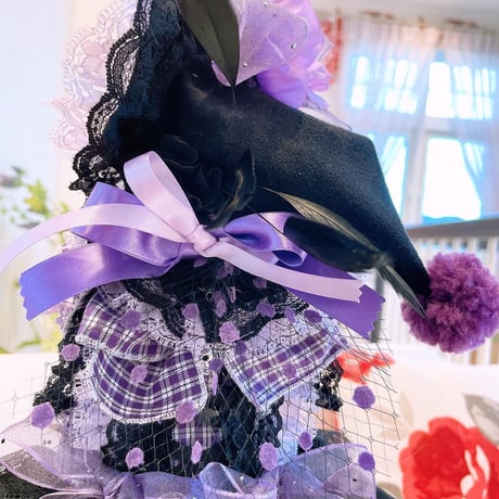 ハロウイン❤パープルチェックハロウイン