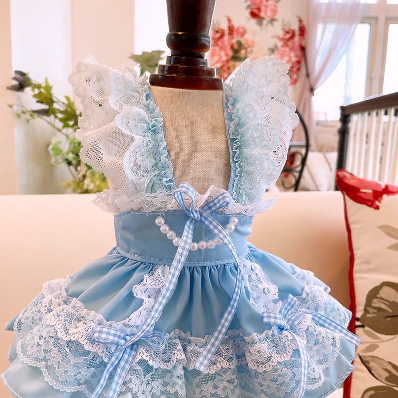 レースフリフリエプロン 楽天市場】フリルレースアップエプロン : 夢展望 YUMETENBO