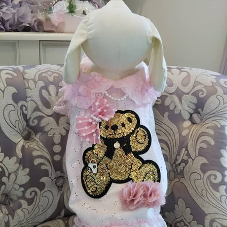 キラキラくまちゃん　ブラウスワンピ＾＾