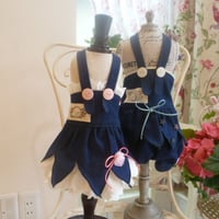 チューリップデニムのワンピorパンツ