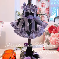 ハロウイン❤パープルチェックハロウイン