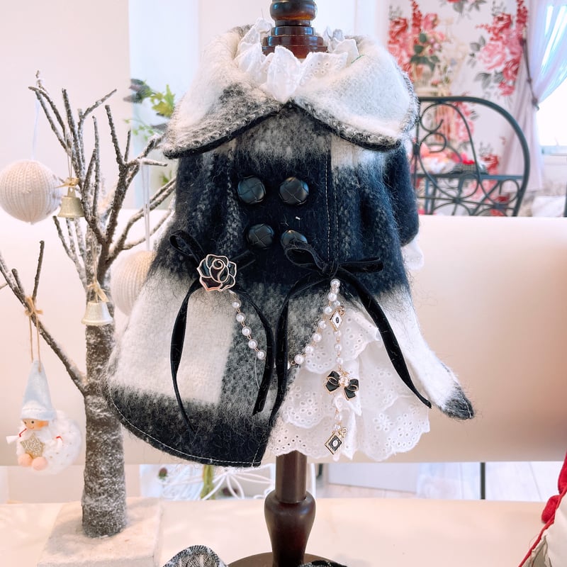 ファー様確認用 mily bilet】ゴージャスなファーが魅力的。フェイクレザー切り替え