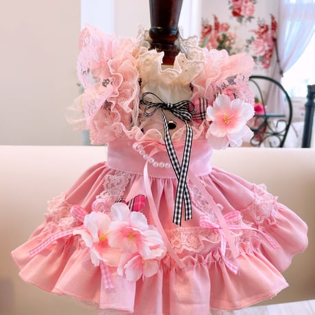 桜ピンクゴスロリワンピ＾＾
