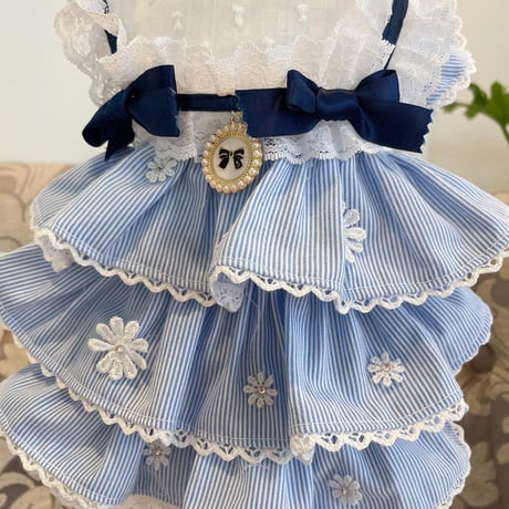 サックスお花のセーラーワンピ＾＾