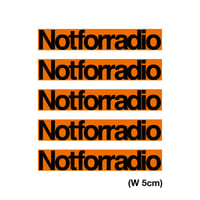 WILYWNKA "NOT FOR RADIO" SMALL STICKERS SET