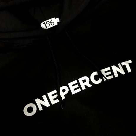 1% GRAPHIC PRINT HOODIE (ブラック) ※ステッカー2枚付き