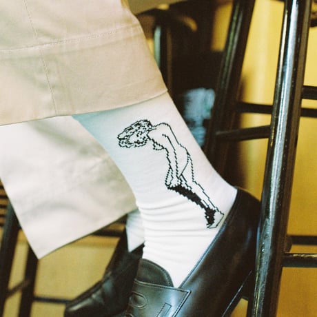 WILYWNKA x WHIMSY "CATHIE" SOCKS" (WHITE)