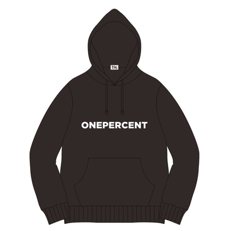 1% GRAPHIC PRINT HOODIE (ブラック) ※ステッカー2枚付き