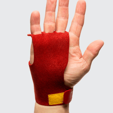 VICTORY GRIPS / WOMENS  LEATHER 3-Finger RED