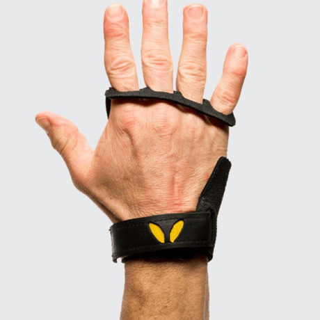 VICTORY GRIPS / MENS : LEATHER ４-Finger BLACK