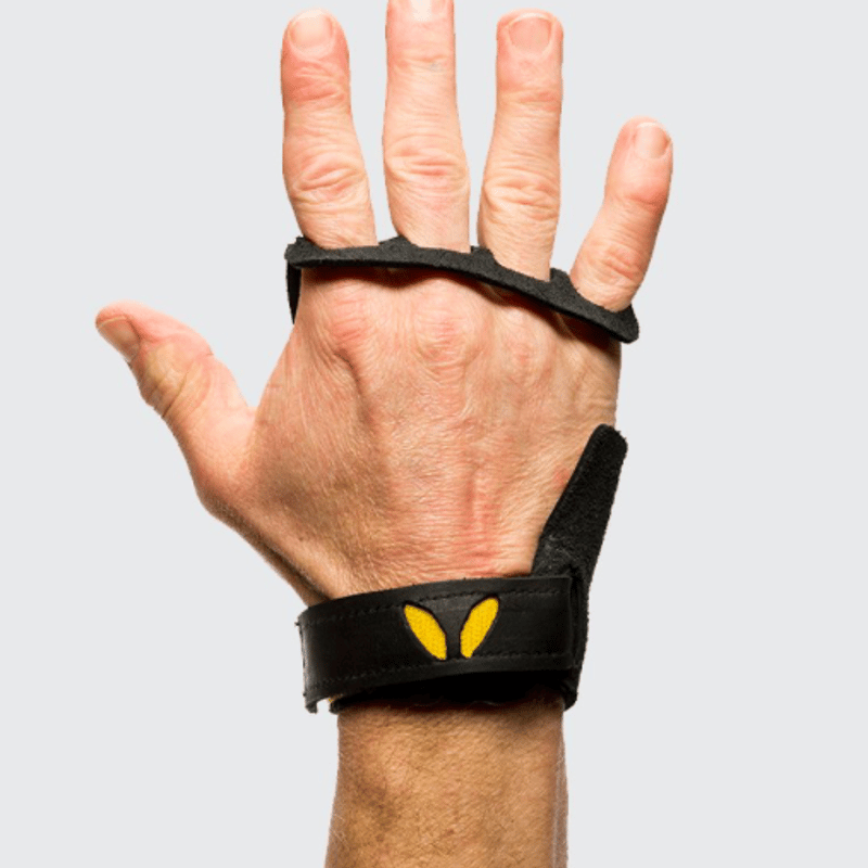 VICTORY GRIPS / MENS : LEATHER 4-Finger BLACK |