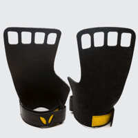 VICTORY GRIPS / MENS : LEATHER ４-Finger BLACK