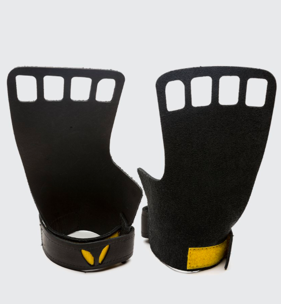 VICTORY GRIPS / MENS : LEATHER 4-Finger BLACK |