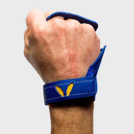 VICTORY GRIPS / MENS : LEATHER 3-Finger BLUE