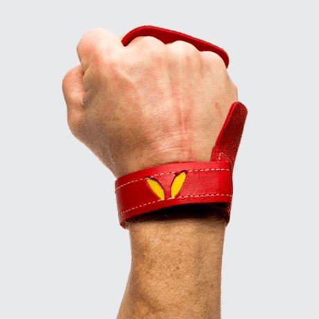 VICTORY GRIPS / WOMENS  LEATHER 3-Finger RED