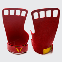 VICTORY GRIPS / MENS  LEATHER 4-Finger RED