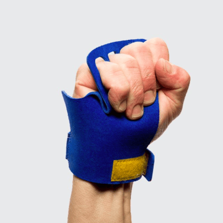 VICTORY GRIPS / MENS : LEATHER 4-Finger BLUE