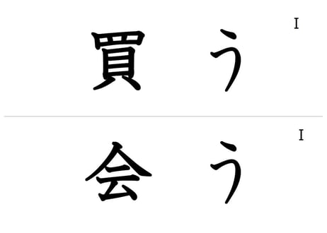 「動詞辞書形」フラッシュカード（ルビなし版）