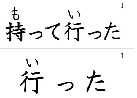 「動詞た形」フラッシュカード（裏面ルビ版）
