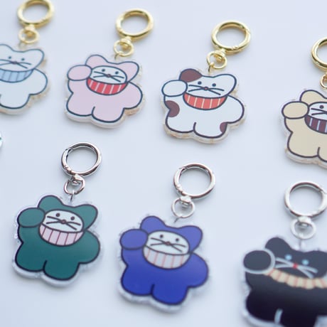 まねきモチゴールド・シルバーアクリルチャーム | 全8種