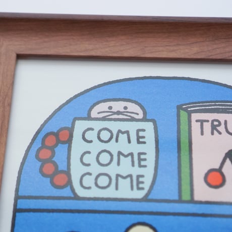 複製原画(リソグラフ) |「COME COME COME TRUE」 （額装無し）直筆サイン入り