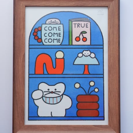複製原画(リソグラフ) |「COME COME COME TRUE」 （額装無し）直筆サイン入り