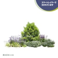 ガーデン植栽パースセット  GP004_06
