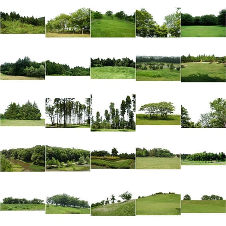 無料-背景樹木素材セット　56個　free_haikei