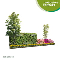 ガーデン植栽パースセット  GP003_03
