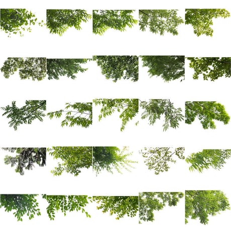 無料-前景樹木素材セット　80個　free_zenkei_set02