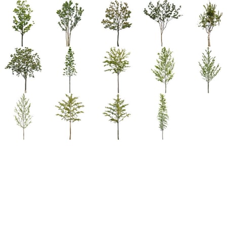 無料樹木素材セット　89個　free_trees_set03